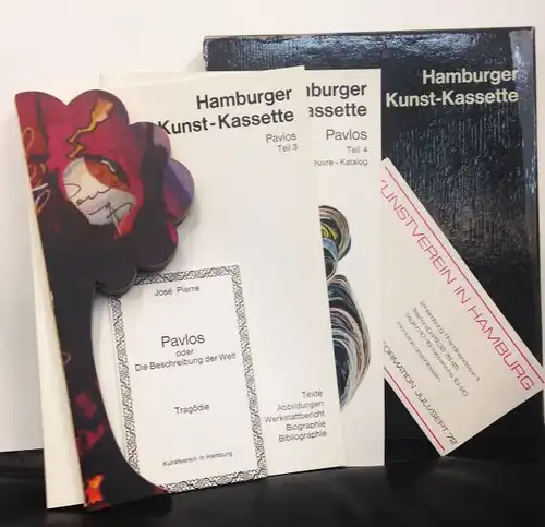 Hamburger Kunst Kassette: Pavlos. Exemplar Nr. 75 / 500. Inhalt: 1. Baum Ojekt, signiert und datiert. 2. José Pierre: Pavlos oder de Beschreibung der Welt.. 