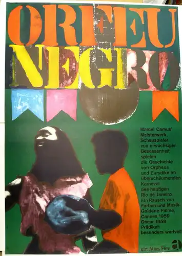 Blase, Karl Oskar (1925 Köln - 2016 Kassel),, Original-Filmplakat "Orfeu Negro" nach Marcel Camus. Farblithographie und Offset