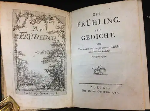 Kleist, Ewald von: Der Frühling. Ein Gedicht. Nebst Einem Anhang einiger anderer Gedichte von demselben Verfasser. Verbesserte Auflage. [Anonym]. 