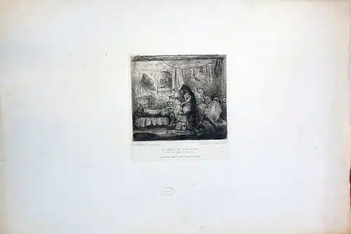 Fernando II. von Sachsen-Coburg-Koháry (König von Portugal) (1816 Wien - 1885 Lissabon),, La Mort Du Chat Murr (Der Tod des Katers Murr). Radierung. Hrsg. von Cadart & Luquet, Paris. Imp. Delatre, Rue st. Jacques, Paris