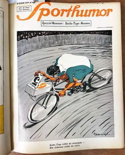 Sporthumor. 8. Jahrgang, Nr. 1 - 26. [Nr. 180 - 204, Berlin, 6. Januar 1909 - 8. Dezember 1909]. 