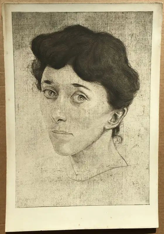 Stein-Ranke, Marie (1873 Oldenburg - 1964 Nußloch bei Heidelberg),, Frieda Stein. Radierung / Vernis mou und Kaltnadel 0