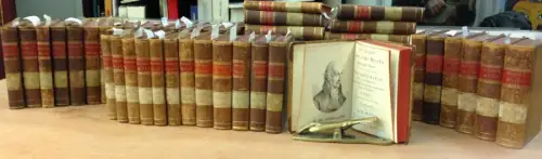 Wieland, Christoph Martin: C. M. Wielands Sämmtliche Werke. Herausgegeben von J. G. Gruber. 52 (von 53) Bände. [Band 21 fehlt]. 