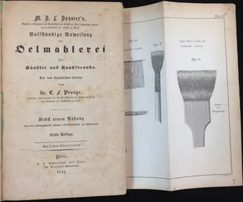 Bouvier, M. B. L: Vollständige Anweisung zur Oelmahlerei für Künstler und Kunstfreunde. Aus dem Französischen übersetzt von C. F. Prange. Nebst einem Anhang über die.. 