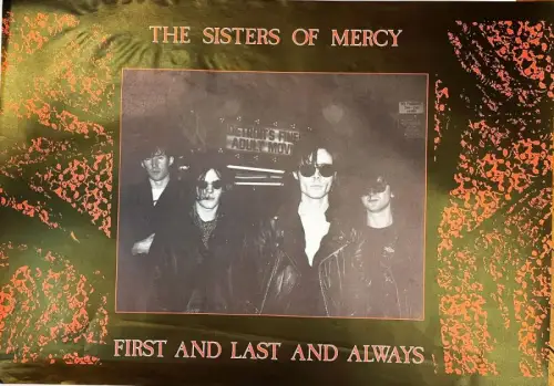 The Sisters of Mercy / First and Last Always Farbige Lithographie und Offset