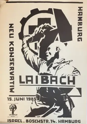 Musikposter,, Laibach / Neu Konservatiw. Lithographie