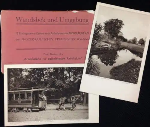 Wandsbek und Umgebung. 12 Heliogravure-Karten nach Aufnahmen von Mitgliedern der Photographischen Vereinigung Wandsbek. Zum Besten der "Arbeitsstätte für einheimische Arbeitslose". 