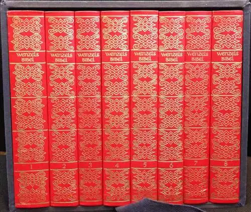 Wenzelsbibel. König Wenzels Prachthandschrift der deutschen Bibel. Auf ein Drittel verkleinerte Ausgabe des Faksimiles der Akademischen Druck  und Verlagsanstalt Graz. Erläutert von Horst Appuhn.. 