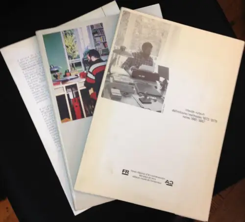 Rutault, Claude: définitions / méthodes 1973-1979. notes 1981-1987. 2 Teile. 