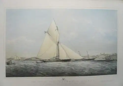 Dutton, Thomas Godsworthy (18020 - London - 1891),, The Cutter Yacht Dagmar, 36 Tons R.Y.S. Kolorierte Lithographie bei William Foster