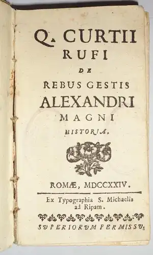 Curtius Rufus, Quintus: De rebus Alexandri magni historia. 