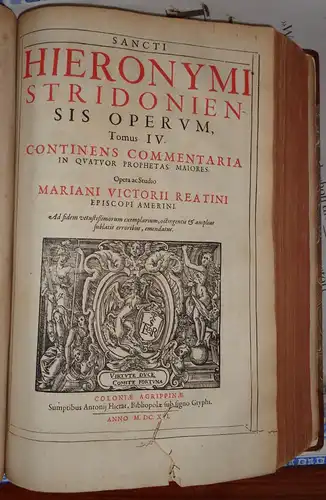 Victorius, Marianus (Hrsg.): Sancti Hieronymi Stridoniensis Opera omnia. Bd. I-IV. Editio novissima. 