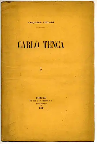 Villari, Pasquale: Carlo Tenca. 