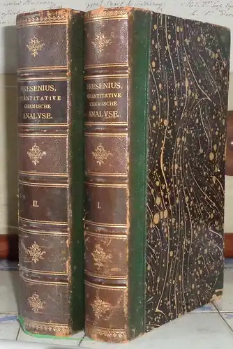 Fresenius, C. Remigius (Bearb.): Anleitung zur quantitativen chemischen Analyse oder der Lehre von der Gewichtsbestimmung und Scheidung der in der Pharmacie, den Künsten, Gewerben und.. 