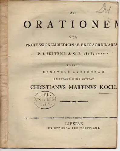 Koch, Christian Martin: De febre urticata. 