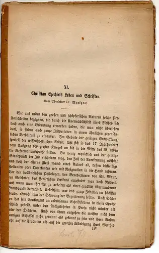 Markgraf: Christian Ezechiels Leben und Schriften. Sonderdruck aus: Zeitschrift des Vereins für Geschichte und Alterthum Schlesiens 12, 163-194. 