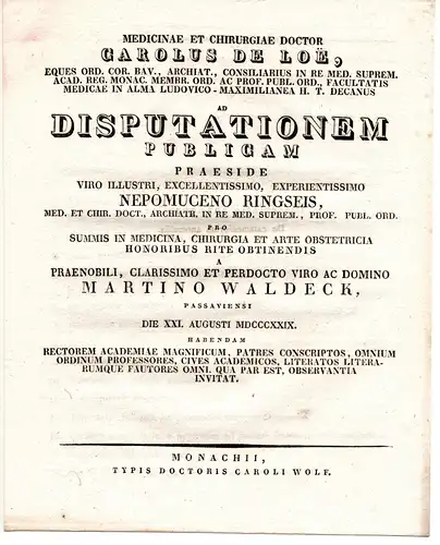 Waldeck, Martin: aus Passau: Theses ad disputationem publicam. 