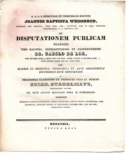 Stadelmayr, Friedrich: aus: Neuburg/Bayern: Theses ad disputationem publicam. 