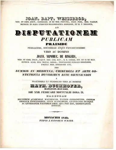 Buchhofer, Mathias: Rainen: Theses ad disputationem publicam. 