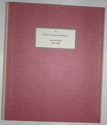 Wirth, Gallus: aus Kassel: Medizinsche Inaugural-Dissertation. De affectu hypochondriaco. 