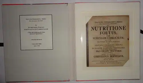 Bernhardi, Christian: aus Rastenburg: Medizinische Inaugural-Dissertation. De nutritione foetus, per funiculum umbilicalem. 