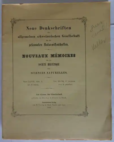 Denkschriften der schweizerischen Gesellschaft für die gesammten Naturwissenschaften 28,3. 