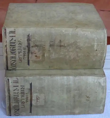 Ruelius (Ruel), Johann Ludwig: Concilia Illustrata, per Ecclesiasticae Historiae, ex Veterum Fastis, approbatis Codicibus, Antiquis Monumentis, & raris Manuscriptis deductae diegeticam Dilucidationem, Conciliorum Et Colloquiorum Illustrium Omnium. 2 (von 