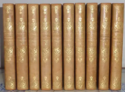Thiers, M.A: Histoire de la Révolution Francaise. 10 Bände (komplett). 6. Ed. 