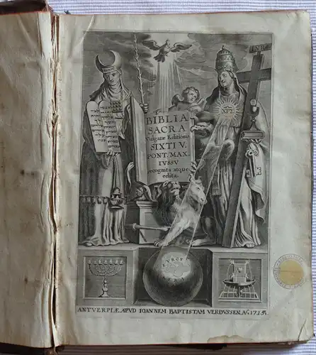 Biblia Sacra Vulgatae Editionis / Sixti V. & Clementis VIII. Pont. Max. auctoritate recognita. 