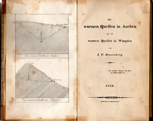 Benzenberg, Johann Friedrich: Die warmen Quellen in Aachen und die warmen Quellen in Wimpfen. 