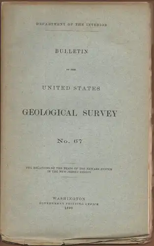 Darton, Nelson Horatio: The relations of the traps of the Newark system in the New Jersy region. Bulletin of the United States Geological Survey 67. 