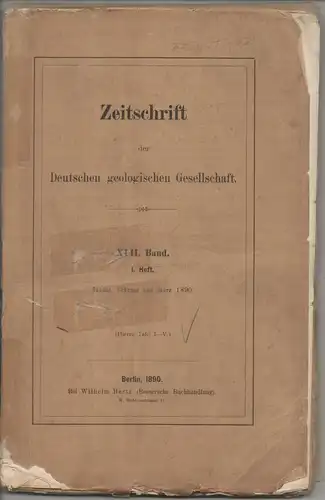 Zeitschrift der Deutschen geologischen Gesellschaft 42. H. 1. 