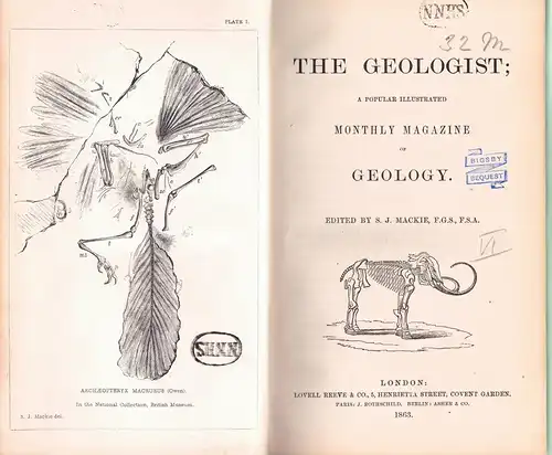 Mackie, S. J. (ed.): The Geologist; a Popular Illustrated Monthly Magazine of Geology 6. 