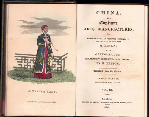 Breton, Jean Baptiste Joseph: China: its costume, arts, manufactures, &c., vol. 1-4 in 2. 