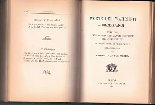 Schlechta von Wschehrd, Ottocar Maria: Moral-Philosophie des Morgenlandes : aus persischen Dichtern erläutert. 