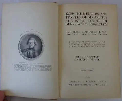 Benyovszky, Móric Ágost Aladár: The memoirs and travels of Mauritius Augustus, count de Benyowsky : in Siberia, Kamchatka, Japan, the Liukiu Islands and Formosa. 