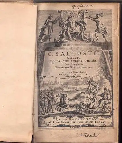 Sallustius, Caius Crispus: C. Salustii Crispi opera quae extant omnia, cum selectissimis variorum observationibus. Ed. sec. 