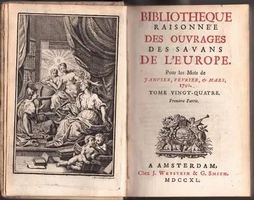 Bibliotheque raisonnée des ouvrages des savans de l'Europe, Tome vingt-quatre (24). 