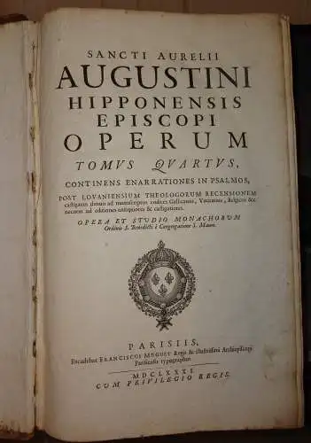 Augustinus, Aurelius: Sancti Aurelii Augustini Hipponensis Episcopi Operum Tomus 4 (pars 1 + 2): Continens Enarrationes In Psalmos. 