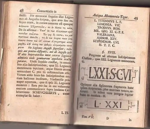 Schelhorn, Johann Georg (ed.): Amoenitates Literariae, Quibus Variæ Observationes, Scripta item quædam anecdota & rariora Opuscula exhibentur, vol. 7 + 8 in 1. 