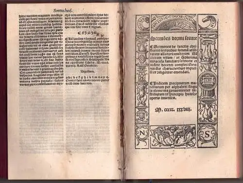 Werden, Johannes von: Sermo[n]es dormi secure : sermones dominicales p[er] totum annum cum singularibus expositionibus Euangeliorum, quibuscunq[ue] sacerdotibus, Ecclesiaru[m] rectoribus necno[n] verbi Dei declamatorib[us] vtilissimi + Sermones de sanctis