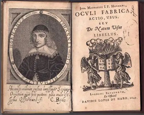Michaelius, Johannes: Joh. Michaelii I. F. Hornani Oculi fabrica, actio, usus, seu de natura visus libellus. 