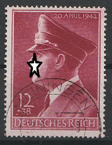 Deutsches Reich, Michel Nr. 813 y gestempelt, einwandfreie Zähnung.