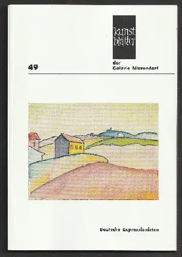 Galerie Nierendorf Kunstblätter Nr. 49, Deutsche Expressionisten März 1988.