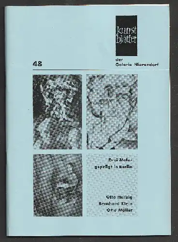 Galerie Nierendorf Kunstblätter 3 Maler, Ausgabe Nr. 48, Nov. 1986.