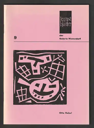 Galerie Nierendorf Kunstblätter Otto Nebel, Ausgabe Nr. 9 März 1966.