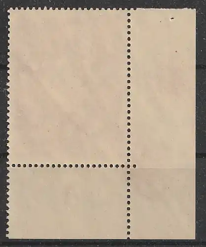 D. Reich, Mi. Nr. 772 x  BE ul.  Eckrandstück Qualitätsgrad II, Gummifehler.