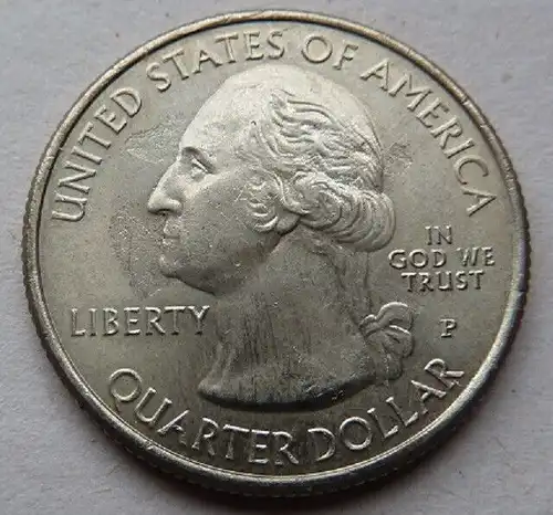 USA Quarter Dollar Yellowstone P 2010 unz.