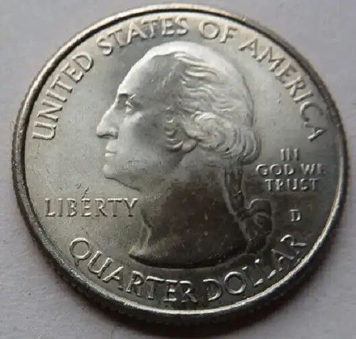 USA, Quarter Dollar White Mountain D 2013 unz.