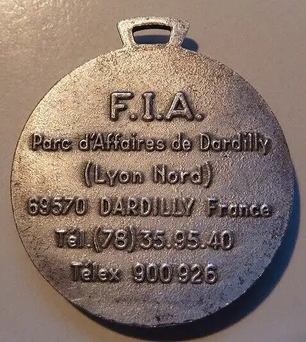 Medaille Frankreich, F.I.A.. parc d´ affaires de dardilly.